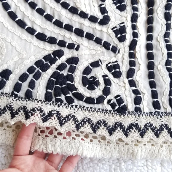 🔥LAST 1🔥NWT ANTHROPOLOGIE BOHO TEXTURED MINI SKIRT - Picture 4 of 8